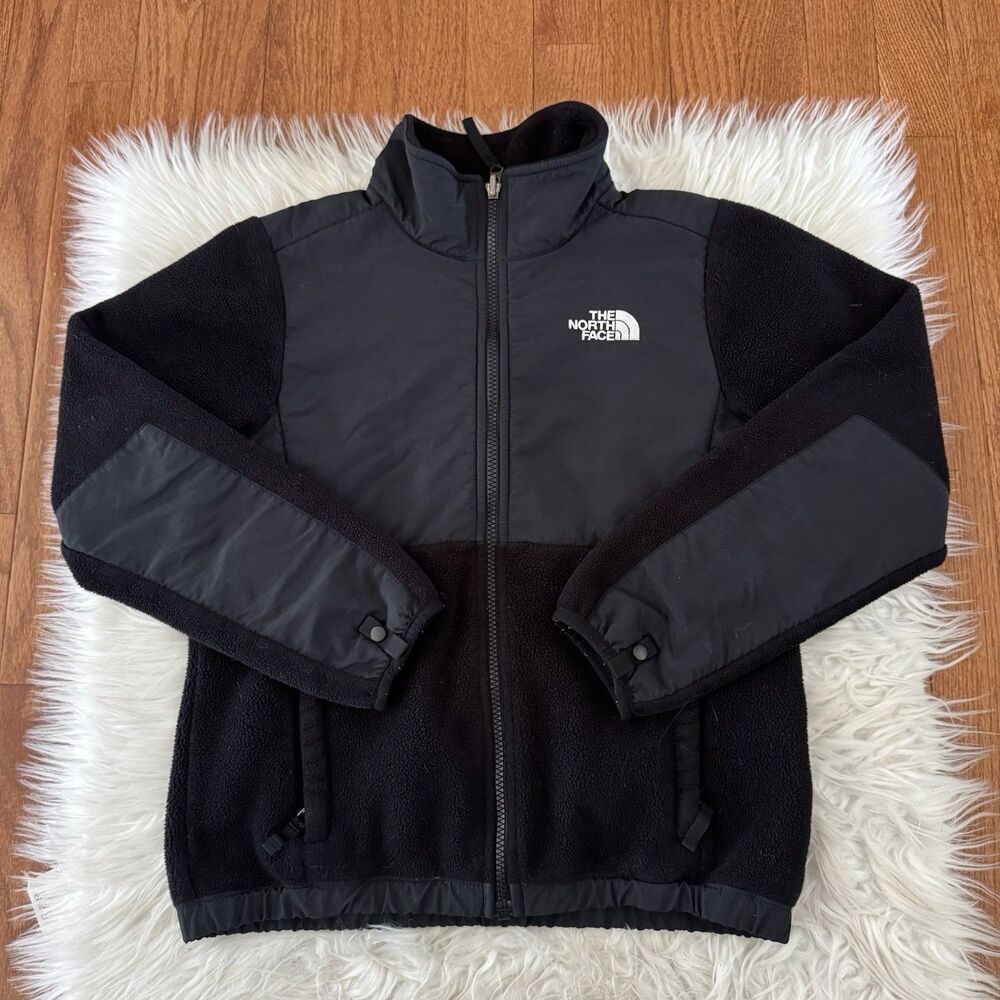 The North Face Jacket Girls Medium 10/12  Black Denali Polartec Fleece Outdoor